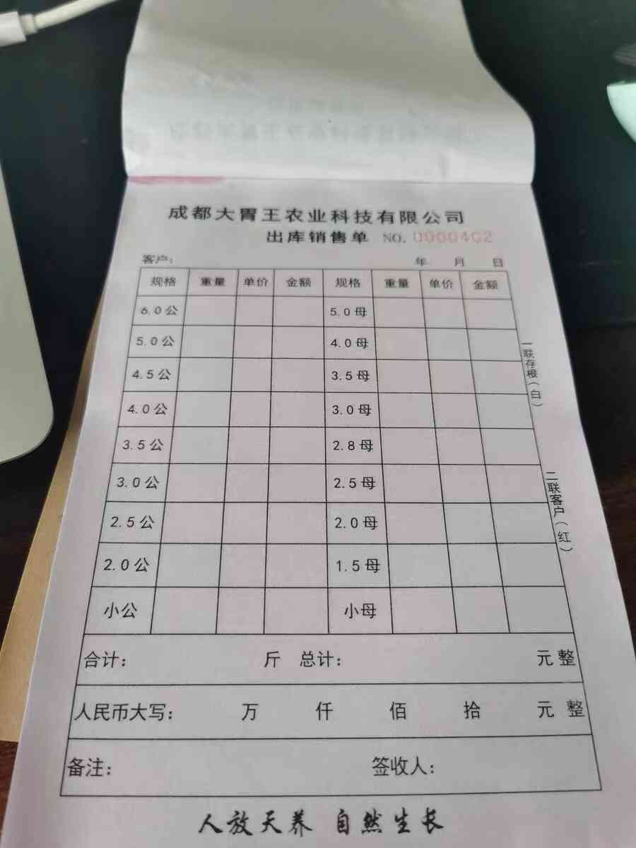 出库单定制